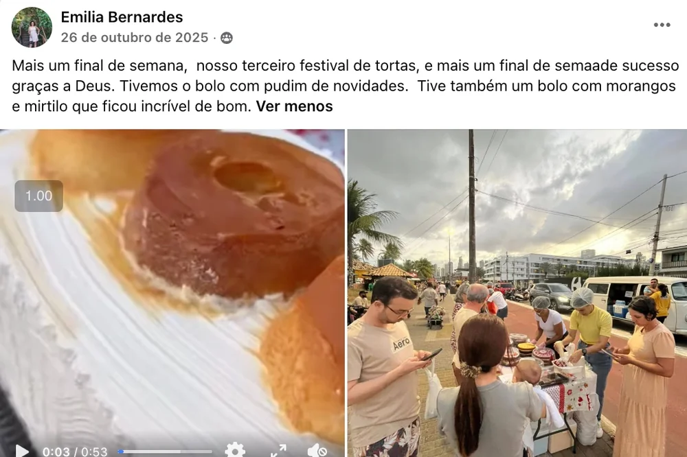 Aluna Emilia: 3º festival de tortas com bolo pudim